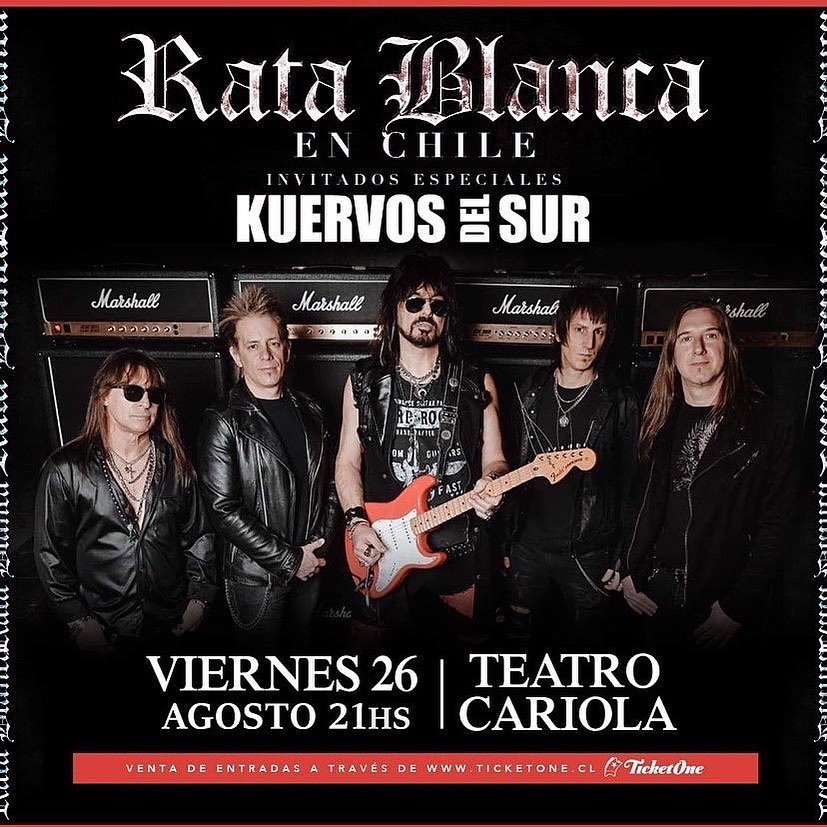 Rata Blanca regresa a Chile con conciertos en Santiago, Valparaíso y